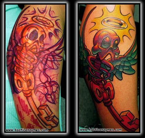 Glow in the dark tattoos safe, skeleton key tattoos pictures