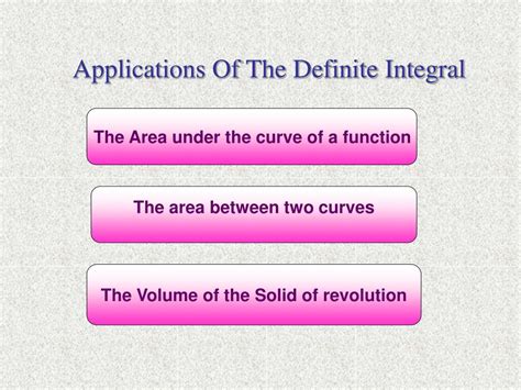 PPT - Applications Of The Definite Integral PowerPoint Presentation, free download - ID:3570469