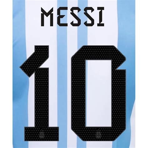 Argentina 2022-23 Home Messi #10 Youth Jersey Name Set | Messi, Messi ...