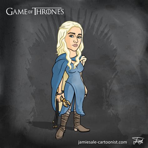 game-of-thrones-cartoon-daenerys-targaryen-khaleesi - Cartoonist For Hire