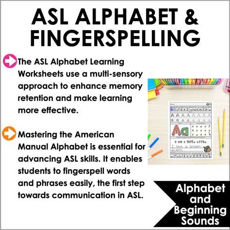 Sign Language Fingerspelling Printable Worksheets ASL Sign ...