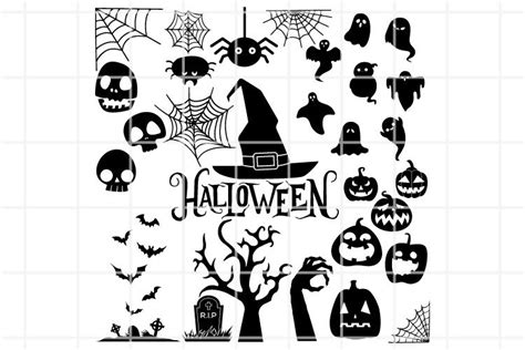 Halloween SVG, Halloween silhouette, Scary Cuting, Png, Eps (860509) | Cut Files | Design Bundles