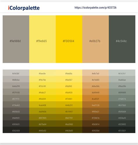 30 Latest Color Schemes with Dark Gray And Gold Color tone combinations | 2024 | iColorpalette