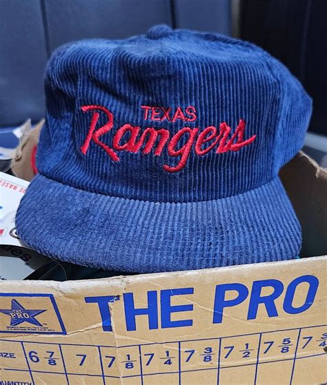 1980s Texas Rangers Sports Specialties Hat, Texas Rangers Corduroy Hat ...