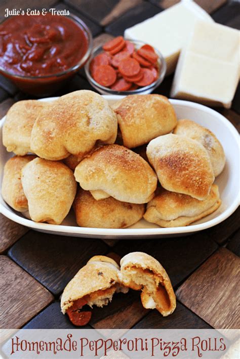 Homemade Pepperoni Pizza Rolls - Julie's Eats & Treats