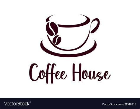 Coffee cup logo design cafe icon symbol Royalty Free Vector