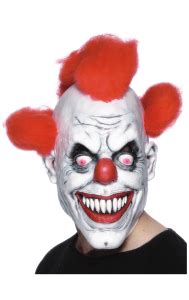 Scary clown face png png see-through background download