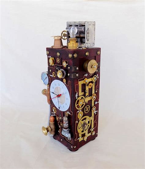 Desk Clock. Steampunk Clock. Steampunk Sculpture Steampunk - Etsy ...