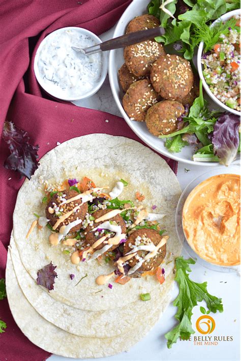 Quick Falafel Wrap Recipe - The Belly Rules The Mind