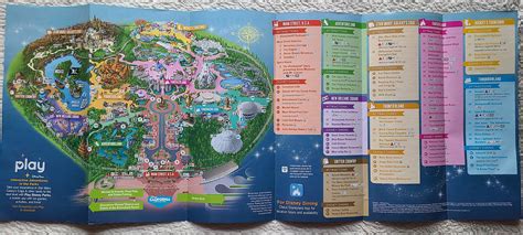 2021 Disneyland Park Guide Maps