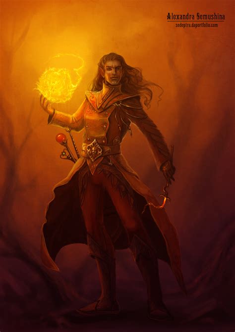 Fire mage by Sedeptra on DeviantArt