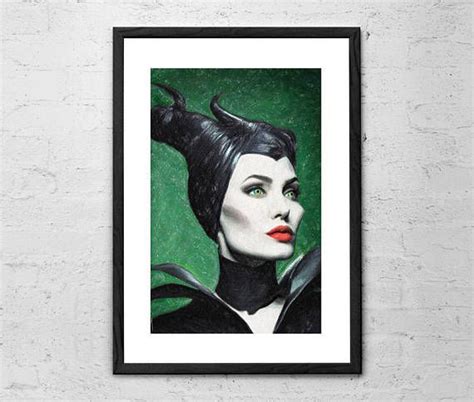 Maleficent - Painting - Maleficent Art Print - Disney Painting - Sleeping Beauty - Fairy Tale ...