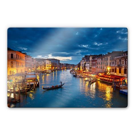 Canal Grande in Venice Glass art | wall-art.com