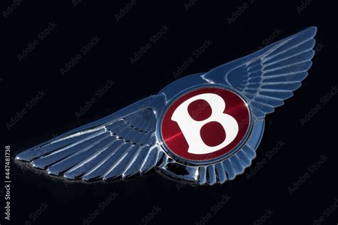 Bentley automobile logo. The Bentley logo consists of two wings and a large B in the middle ...