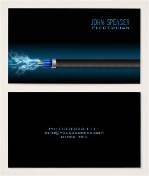 15+ Electrician Business Card Designs & Templates - PSD, AI, InDesign