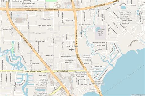 North Fort Myers Map United States Latitude & Longitude: Free Maps