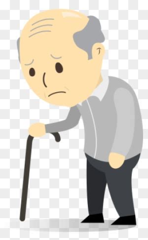 Sad Clipart Elderly - Sad Old Man Cartoon - Free Transparent PNG ...