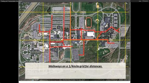 Map of RIT Campus - Each grid cell represents a quarter of a mile ...