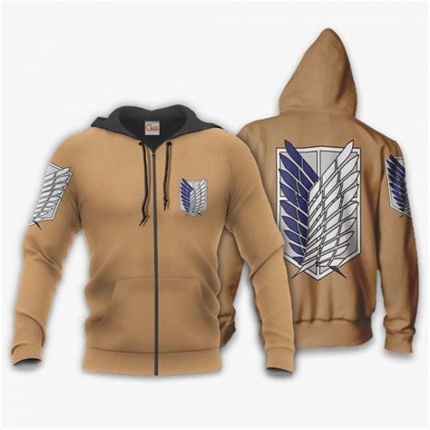 AOT Wings Of Freedom Scout Shirt Costume Attack On Titan Hoodie Sweater ...