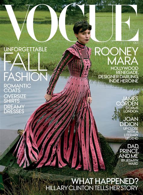 Annie Leibovitz Photographs Rooney Mara for Vogue’s October Issue | Fashion, Vogue us, Dreamy dress