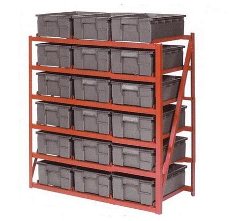 Horizontal Tote Pan Racking 150kg per level - Wilmat