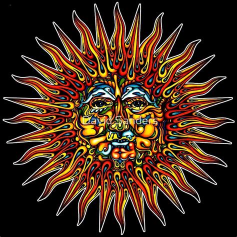 "Psychedelic Sun" Posters by David Sanders | Redbubble