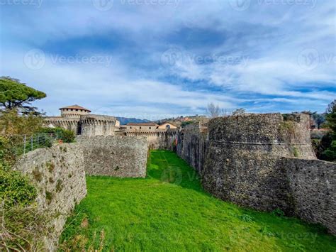 Sarzana castle fortress stone wall 12011331 Stock Photo at Vecteezy