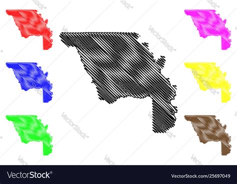 Yolo county california counties Royalty Free Vector Image