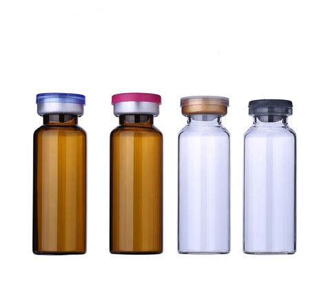 500 X 20ML Clear Pharmaceutical Glass Bottle & Flip Off Cap, 20cc Clear ...