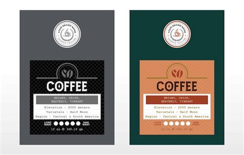 Premium Vector | Premium coffee label design collection coffee blend ...