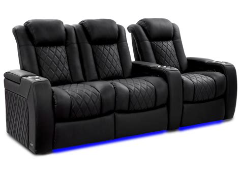 Valencia Theater Seating Leather Home Theater Seating with Cup Holder & Reviews | Wayfair