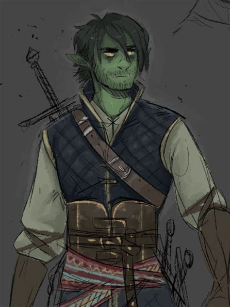 ArtStation - Half-orc, fighter, Elin Lövgren | Concept art characters ...