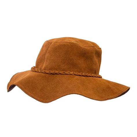 Suede Leather Floppy Hat | Hippie hat, Suede leather, Leather hats