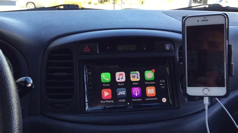 JVC KW-V820BT Apple CarPlay Head Unit - YouTube