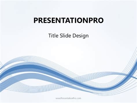 Abstract Wave Flow PowerPoint template - PresentationPro