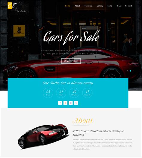 20 Best Free Car website Templates and Themes (for car sales, dealers, rental car, auto repair ...