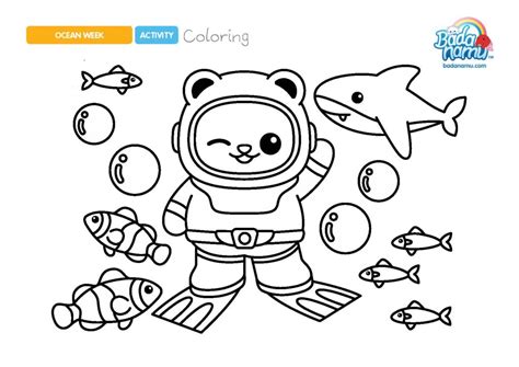 Day 2 Ocean Coloring Sheet – Badanamu