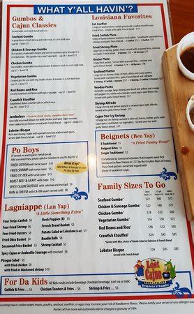 The Lost Cajun Menu - tech journal news