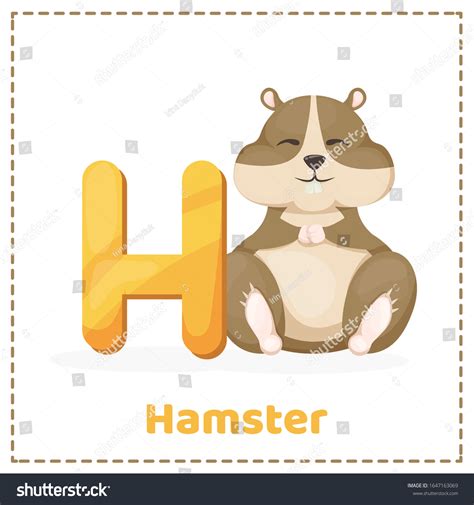 Alphabet Printable Flashcards Vector Letter H Stock Vector (Royalty Free) 1647163069 | Shutterstock