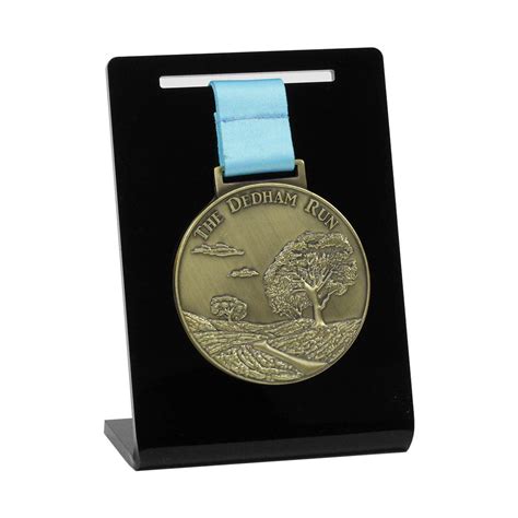 Desktop Acrylic Single Medal Display- Choice of Colours – LasAcryl Ltd