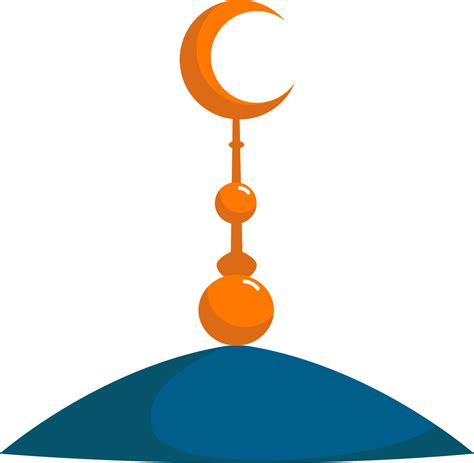 Islamic crescent, illustration, vector on white background. 13570987 ...