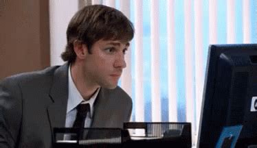 Jim From The Office - Shhh, No, Don't Say That GIF - Office Shhh, Don't ...