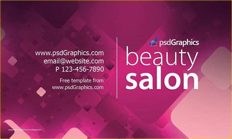 Beauty Business Cards Templates Free Of Beauty Salon Business Card Template ...