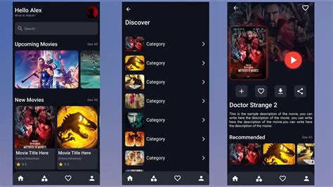 Movies App UI Design In Flutter - Movies Streaming App UI/UX Design - YouTube