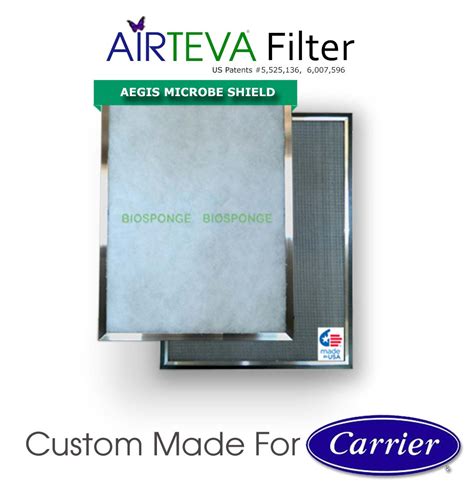 Carrier Furnace Filters - AIRTEVA with BioSponge for Carrier AC and ...