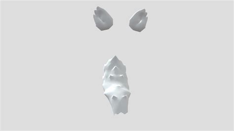 3d model of minecraft wolf ears and tail - passionfaher