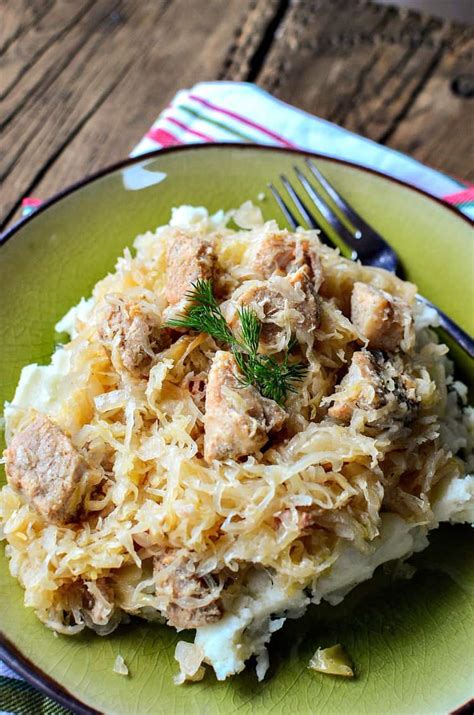 Crock Pot Pork and Sauerkraut Recipe - Midlife Healthy Living