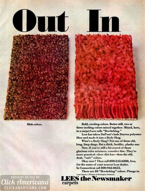 Bewitching, colorful & lush shag carpets (1972) - Click Americana