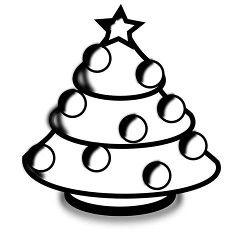 Free Christmas Tree Line Drawing, Download Free Christmas Tree Line Drawing png images, Free ...