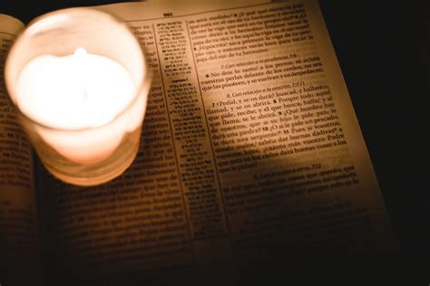 Free stock photo of bible, candle, hope